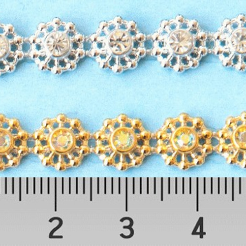 スワロフスキー　ダイヤレーン ダイヤレーン スワロフスキー ラインストーンチェーン 50cm