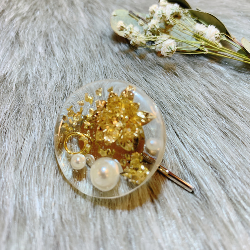 【730】ハンドメイド　レジン　ヘアゴム　ポニーフック 884】ハンドメイド レジン ヘアゴム ポニーフック - メルカリ