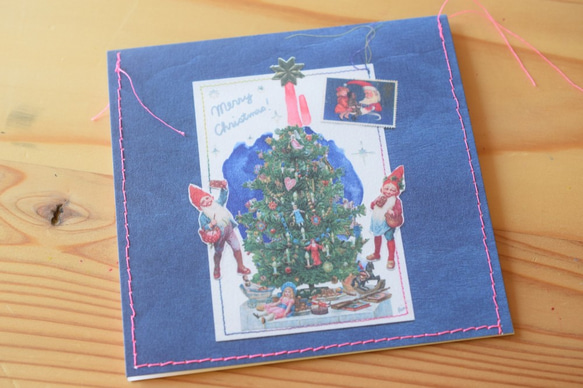 クリスマスカード（Blue） 6枚目の画像