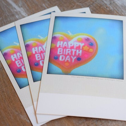 ✳︎再販✳︎Happy Birthdayのカード3枚セット 1枚目の画像