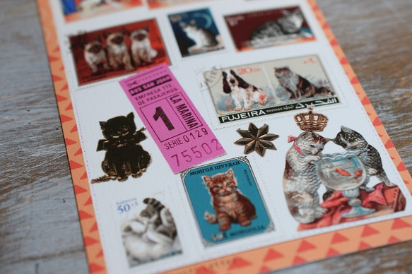 ネコのポストカード３枚セット 1枚目の画像