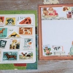 犬のメッセージカード（Green）３枚セット（再） 1枚目の画像