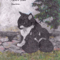 ポストカード4枚セット「猫のいる風景」（光沢紙） 3枚目の画像
