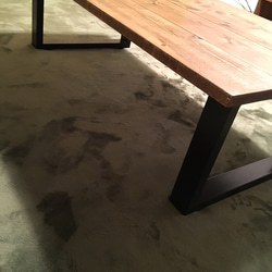 【受注製作可】Iron Leg Low Table【dark color】 4枚目の画像