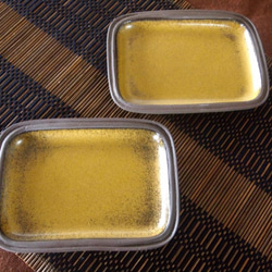 金茶の小皿　2枚セット 3枚目の画像