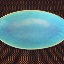 海の楕円皿 3枚目の画像