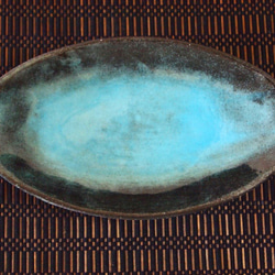 青の洞窟 楕円皿 3枚目の画像