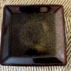 金茶の平角皿 4枚目の画像