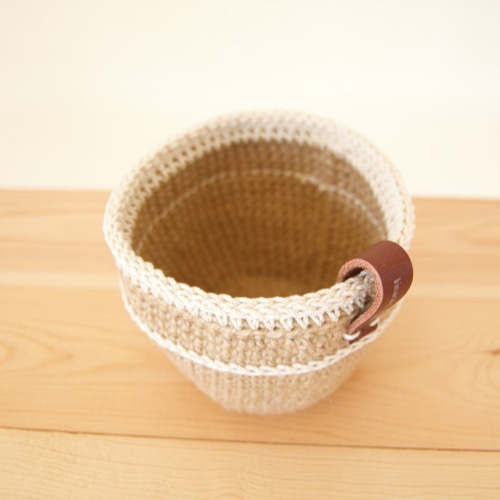 麻ひもバスケットとコースターセット フリーボックス・小物入れ craft