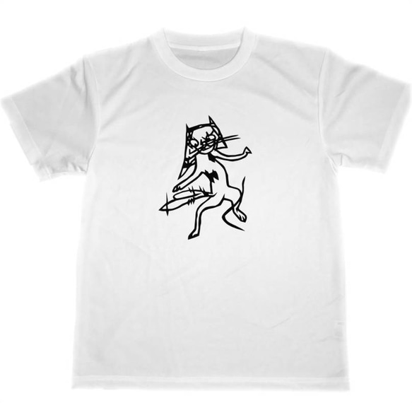 歌川国芳 猫 ドライ Tシャツ 切り絵 荷宝蔵壁のむだ書 ネコ