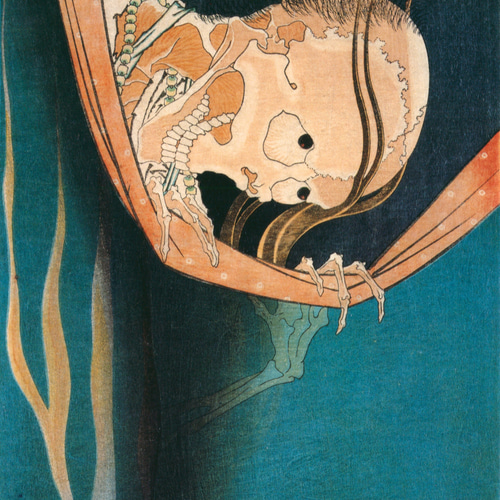 木製パネル アート 葛飾北斎 百人一首うばが絵解 赤染衛門