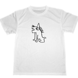オオカミ　ドライ　Tシャツ　TUGE9999　オリジナル　アニマル　切り絵　狼　グッズ 1枚目の画像