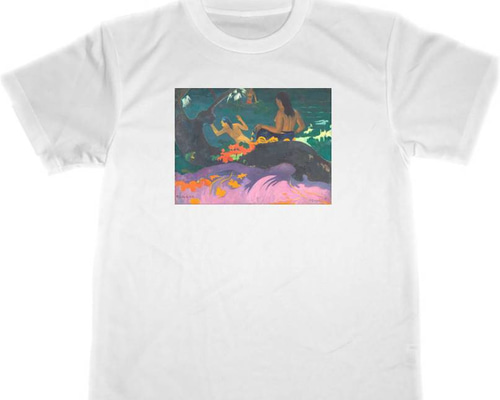 【ヴィンテージ】アートTシャツ　ポールゴーギャン　artタヒチ 90年代ヴィンテージ ポール・ゴーギャン タヒチアート Tシャツ