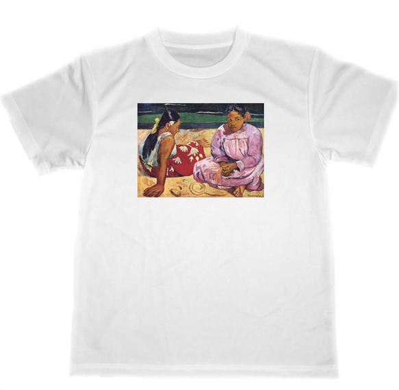 【ヴィンテージ】アートTシャツ　ポールゴーギャン　artタヒチ 90年代ヴィンテージ ポール・ゴーギャン タヒチアート Tシャツ