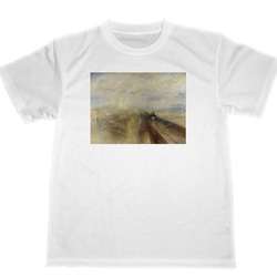 ジョゼフ・マロード・ウィリアム・ターナー　ドライ　Tシャツ　名画　絵画　ターナー　雨　蒸気　速度 1枚目の画像