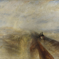 ジョゼフ・マロード・ウィリアム・ターナー　ドライ　Tシャツ　名画　絵画　ターナー　雨　蒸気　速度 2枚目の画像