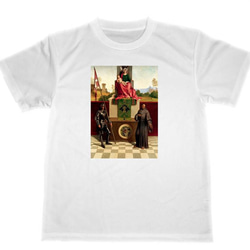 ジョルジョーネ　ドライ　Tシャツ　名画　絵画　アート　グッズ　カステルフランコ祭壇画 1枚目の画像