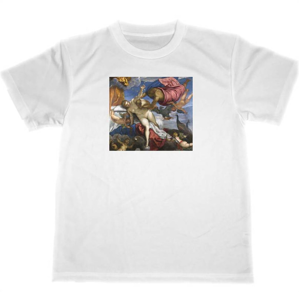 ティントレット　ドライ　Tシャツ　名画　絵画　アート　グッズ　天の川の起源 1枚目の画像