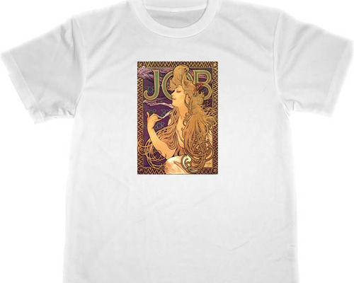 アルフォンス ミュシャ ドライTシャツ JOB ジョブ 煙草 名画 