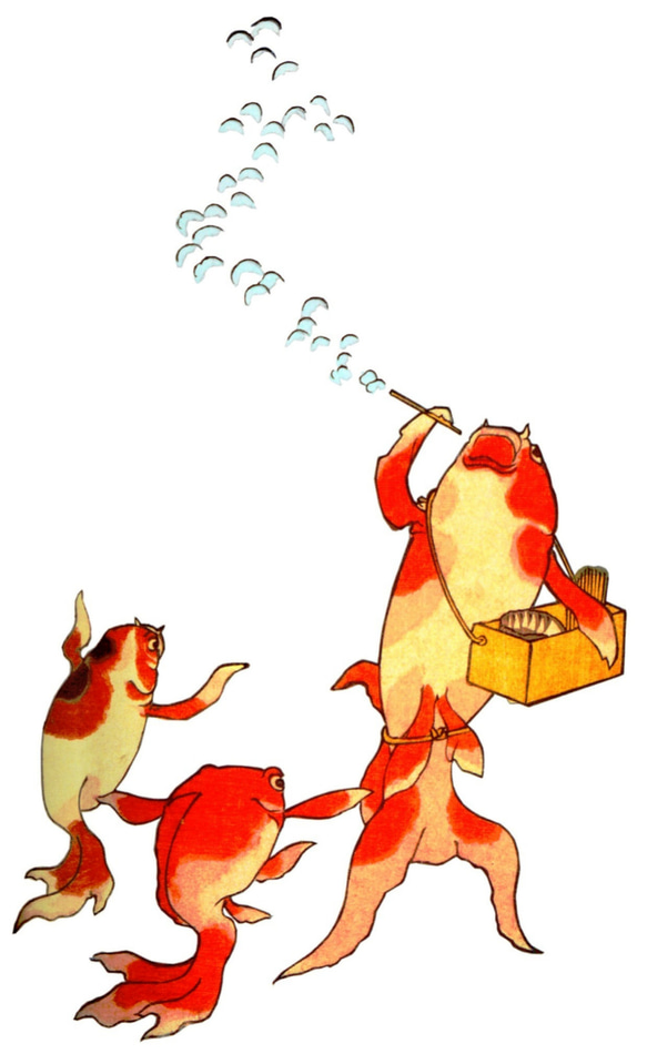 金魚　ドライＴシャツ　歌川国芳　ドライＴシャツ　グッズ　浮世絵 2枚目の画像