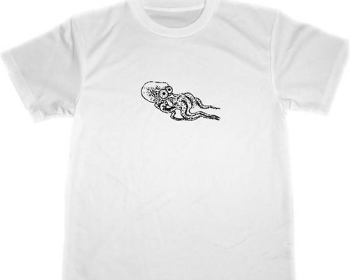 蛸 ドライ Tシャツ 葛飾北斎 蛸釣り タコ 釣り グッズ たこ