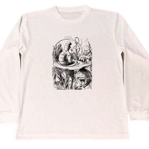 不思議の国のアリス ドライ Tシャツ 水パイプ 芋虫 グッズ 水煙草 大麻
