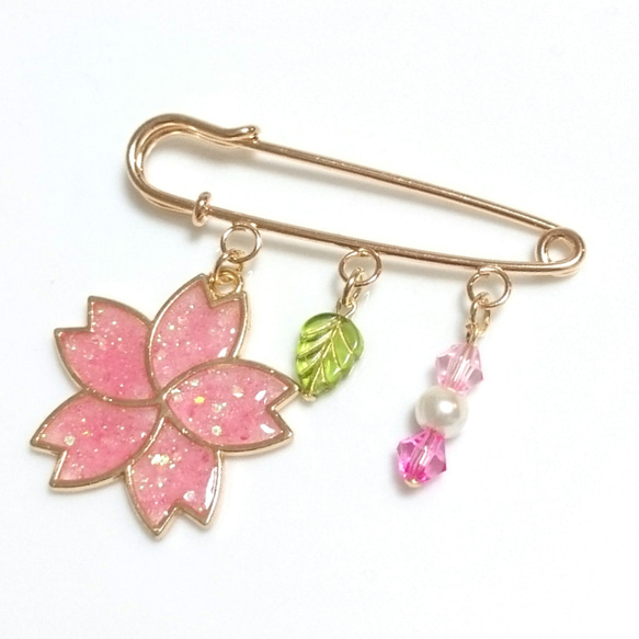 桜のブローチ♡ピンク 1枚目の画像