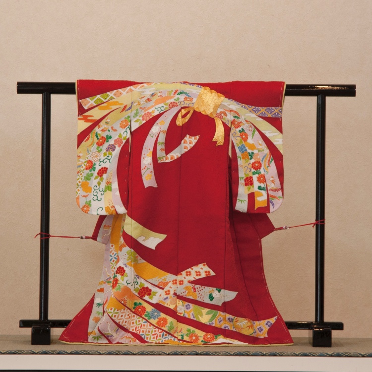 ミニチュア和洋風打ち掛けハンドメイド