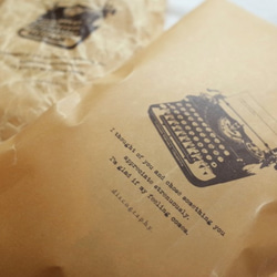【5周年　セール】Typewriter ワックスペーパー袋【再販】 3枚目の画像