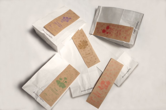 【8周年　セール】flower ラッピング袋セット 3枚目の画像