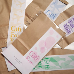 【8周年　セール】シルエット ラッピング袋セット 4枚目の画像