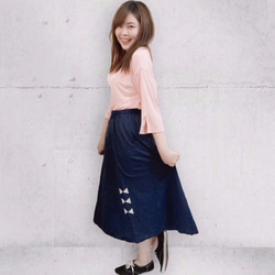 【BTN= Galaxy】Tie Up The Light Skirt (BlueBerry -Small) 2枚目の画像