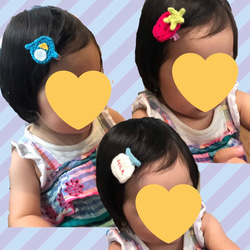 ベビー ヘアクリップ エビフライ✩.*˚ 3枚目の画像