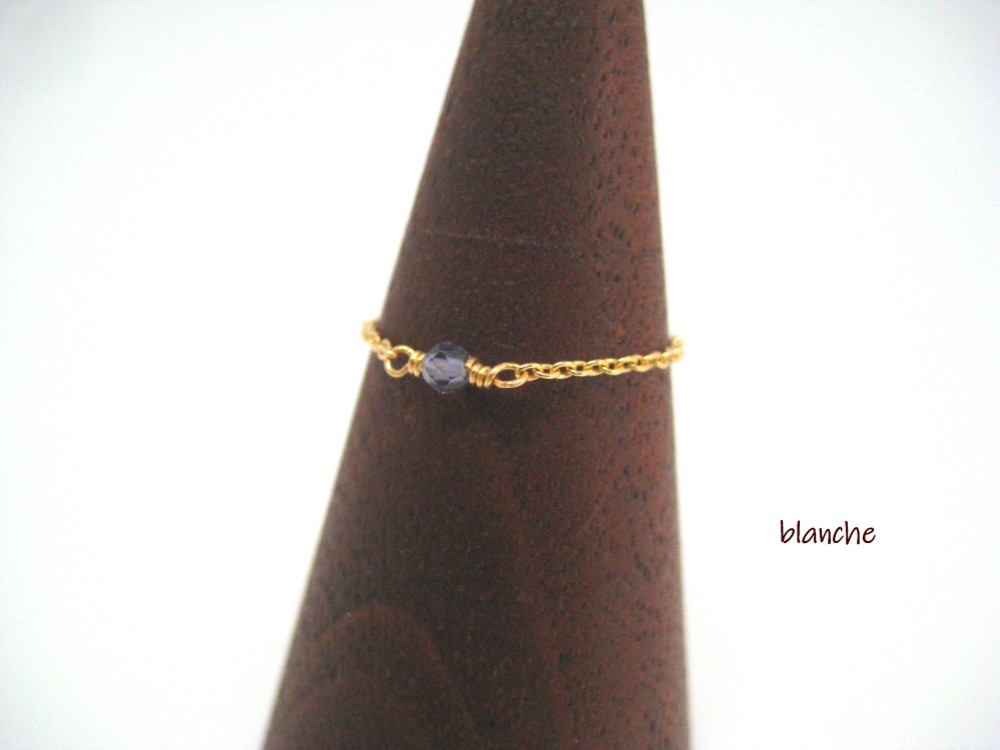 K18 アイオライトのチェーンリング②