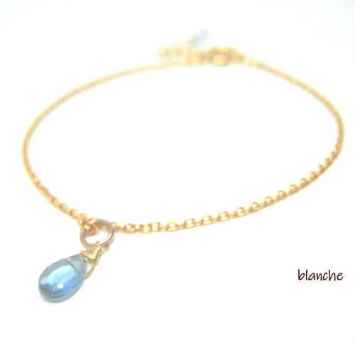 14kgf 〜 ロンドンブルートパーズのブレスレット