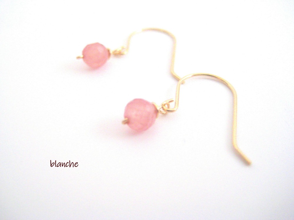 K18 インカローズのピアスⅡ