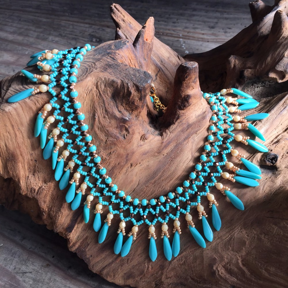 Ra-I＊blue necklace　（ラーＩ ブルーネックレス) 1枚目の画像