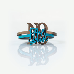 "No Pain No Gain" Lettering double Leather Bracelet 第4張的照片