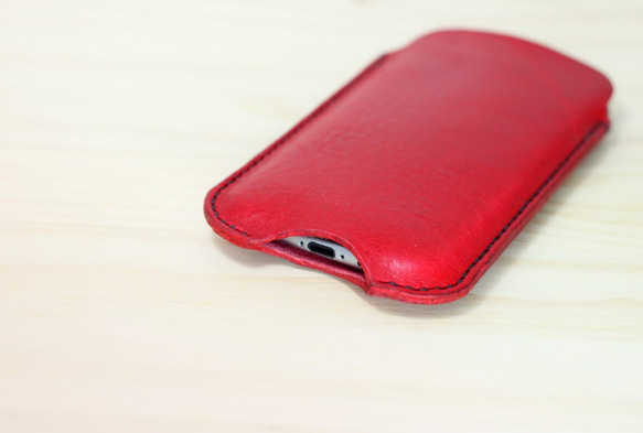iPhone 6  / 6s / 7 極簡手工真皮皮革手機套・LION's 手工皮革 皮件 第3張的照片
