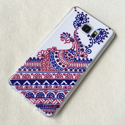 Hand Painted Phone Case iPhone Henna Clear Case Mandala 3枚目の画像