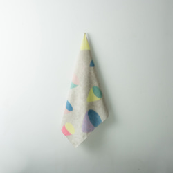 和紙造形テキスタイル　スカーフ「コーヒー彼氏」 2枚目の画像