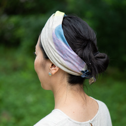 和紙造形テキスタイル　スカーフ「コーヒー彼氏」 8枚目の画像