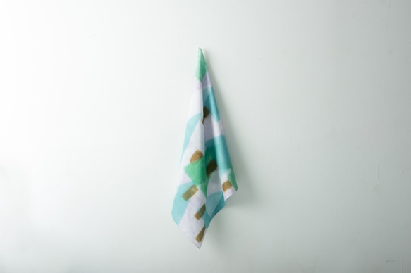 和紙造形テキスタイル　スカーフ「眠れる森」 2枚目の画像