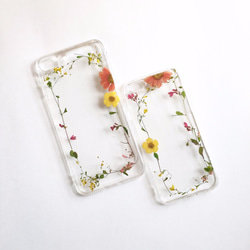 窗花::押花手做IPHONE手機殼pressed flower phonecase 第1張的照片