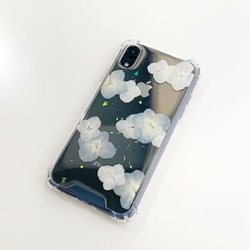 繡球雨 壓花手機套iPhone 第1張的照片