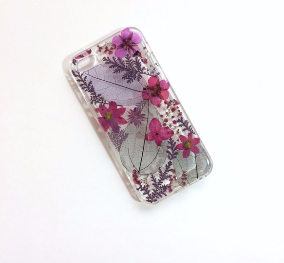 純粹紫::pressed flower押花手機殼 第1張的照片