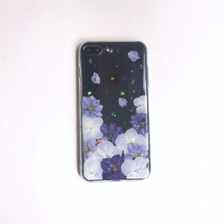 想入飛飛（閃亮夢幻紫版）：乾燥花手機殼iPhone 第3張的照片