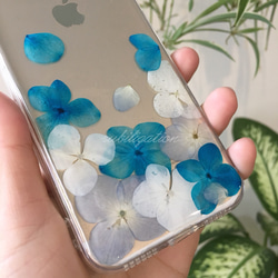 氷と雪の織り花ドライフラワーiPhone 11 Note10 +電話ケース 2枚目の画像