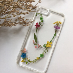 __のためのY ::オリジナルの英語のアルファベットは花のiphoneの殻を押しました 3枚目の画像