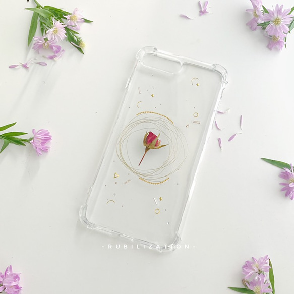 星の王子様 iPhone専用オリジナル携帯電話ケース ドライフラワー保護ケース 1枚目の画像